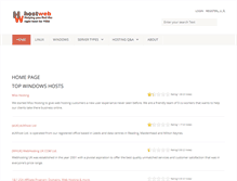 Tablet Screenshot of hostweb.com