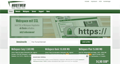 Desktop Screenshot of hostweb.de