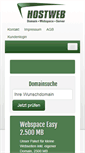 Mobile Screenshot of hostweb.de